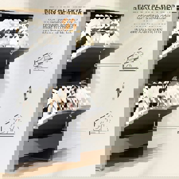 Flip-down Shoe Cabinet