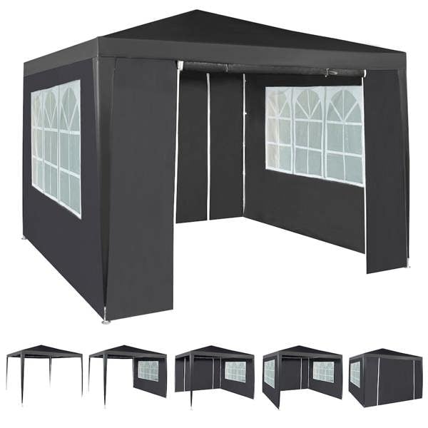 3x3 Event Gazebo with Sides White