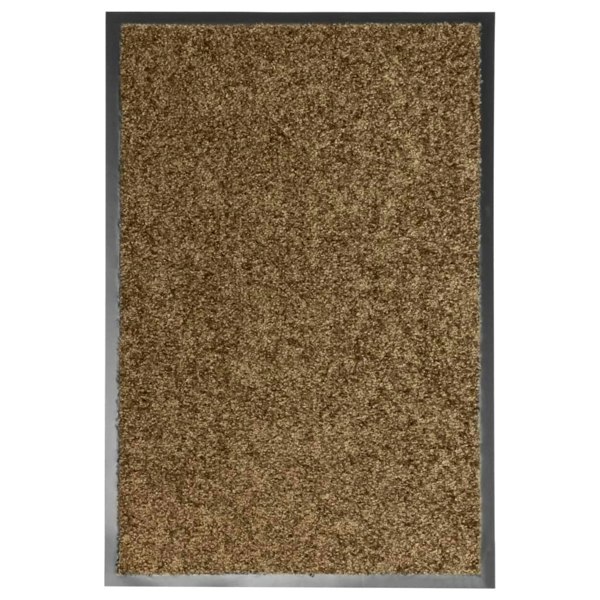 Berkfield Doormat Washable Brown 40x60 cm