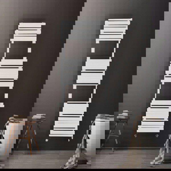 Monstershop Flat Panel Towel Radiator – 1200mm x 450mm – White