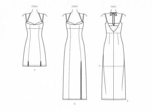 Know Me Sewing Pattern 2032, Dresses for Women, K5 (8-10-12-14-16) - Intermediate