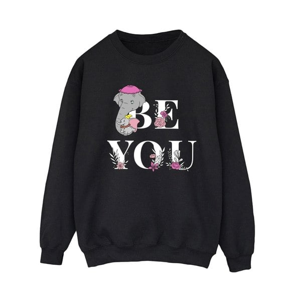 Disney Womens/Ladies Dumbo Be You Sweatshirt - Black