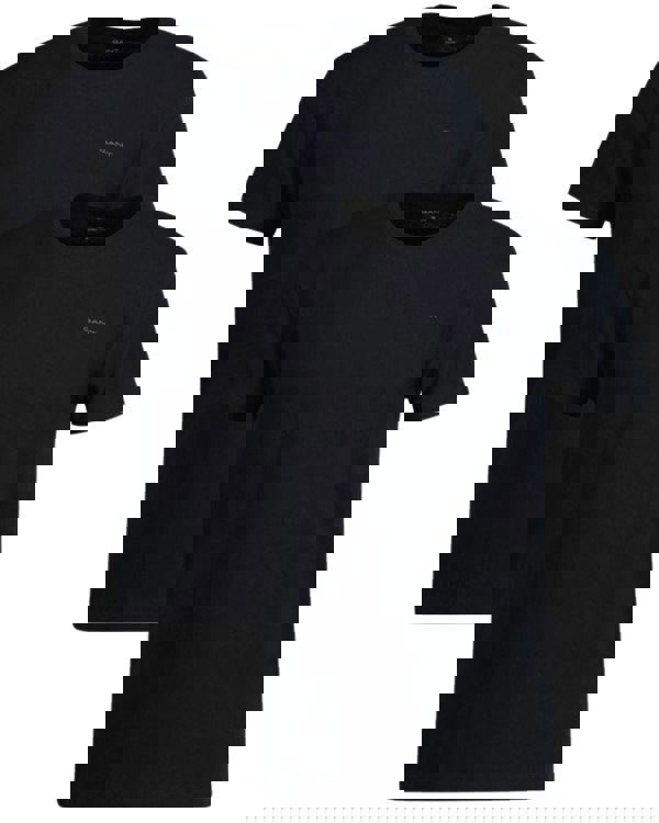 GantT-Shirts 2 - pack2 - Pack Crew - Neck T-Shirts, BlackBoxers - and - Briefs.net