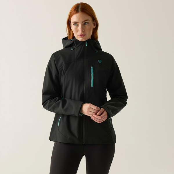 Dare 2B Womens Torrek III Logo Jacket - Black/Teal