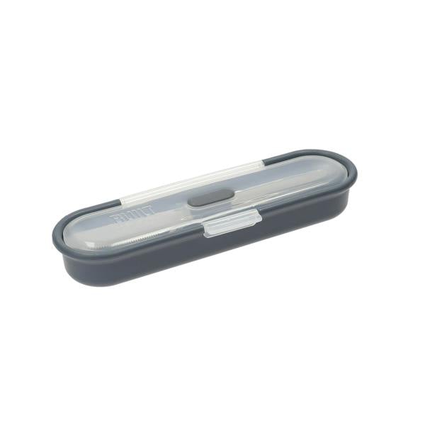 Built New York BUILT Travel Cutlery Set in Case, 18/8 Stainless Steel Spoon, Knife and Fork, 20 x 6 x 3cm