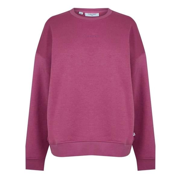 Calvin Klein Womens/Ladies Regular Drop Sleeve Sweatshirt - Berry Pink - 