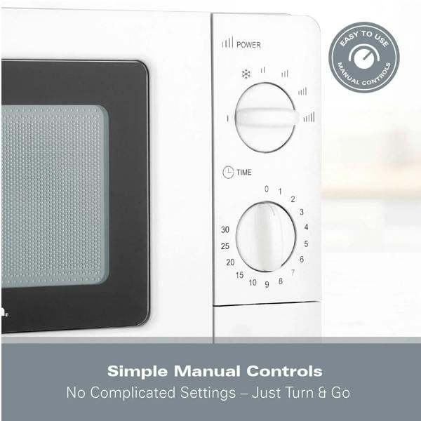 Hamilton Beach 20L Standard Microwave - White - Hamilton Beach UK