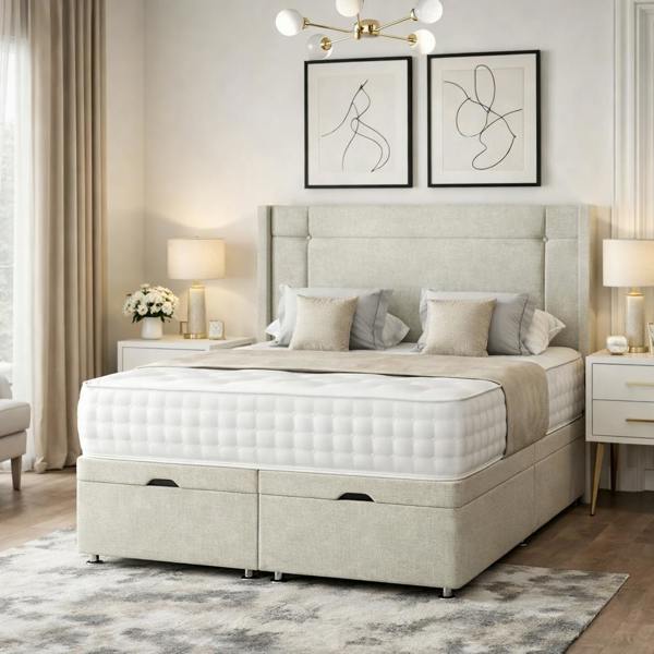 Great British Beds Dingley Winged Divan Ottoman Bed