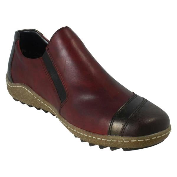 Rieker Ladies Rieker Zip Fastening Leather Casual Shoes L7571