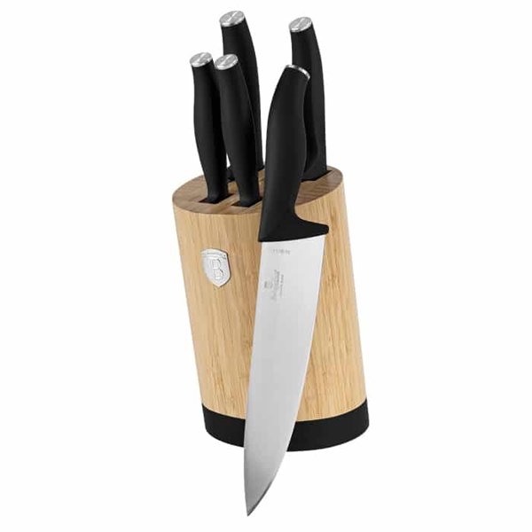 🔪 Elevate your kitchen with the Berlinger Haus BH2753 6-Piece Knife Set. Precision, style, and a sleek bamboo stand for a perfect blend of function and design!