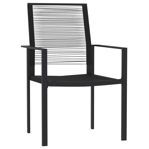 Berkfield 7 Piece Garden Dining Set Black