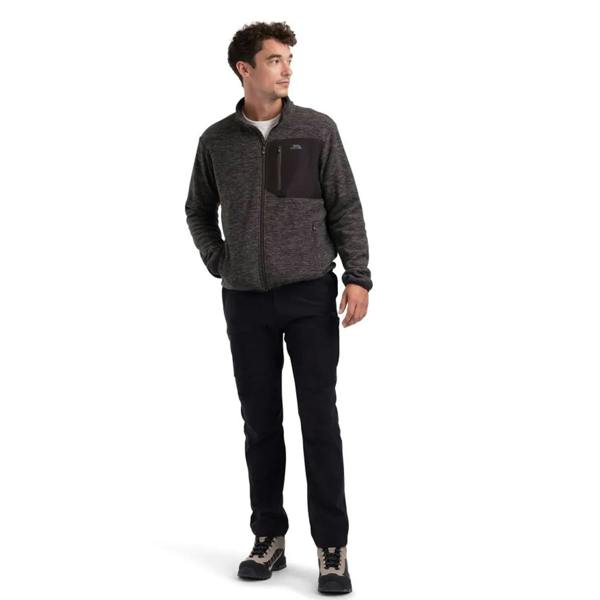 Trespass Mens Cliff Fleece Jacket - Charcoal - 