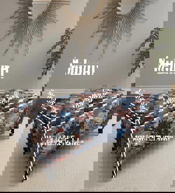 Damask Multicolour Storage Ottoman Bench - ISTOOLS