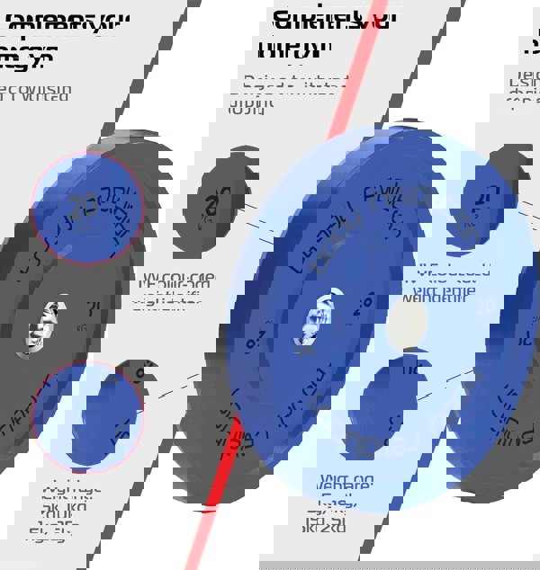 Body Revolution 2 x 20Kg Blue Olympic Bumper Plates