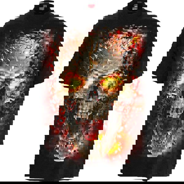 SKULL BLAST - Kids T-Shirt Black - Spiral USA