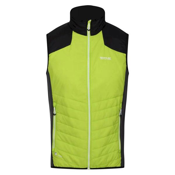 Regatta Mens Halton VI Lightweight Body Warmer - Bright Kiwi/Black