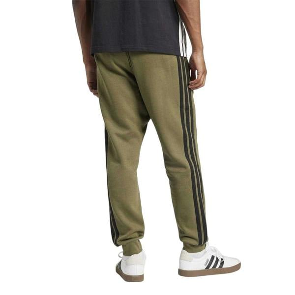 Adidas Mens Essentials Stripe Tapered Joggers - Olive Strata - 