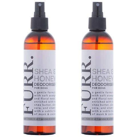 FURR Shea & Honey Dog Deodoriser 500ml Natural Odour Neutraliser with Plant-Based Enzymes Soothes & Nourishes Skin, Gentle & Vegan