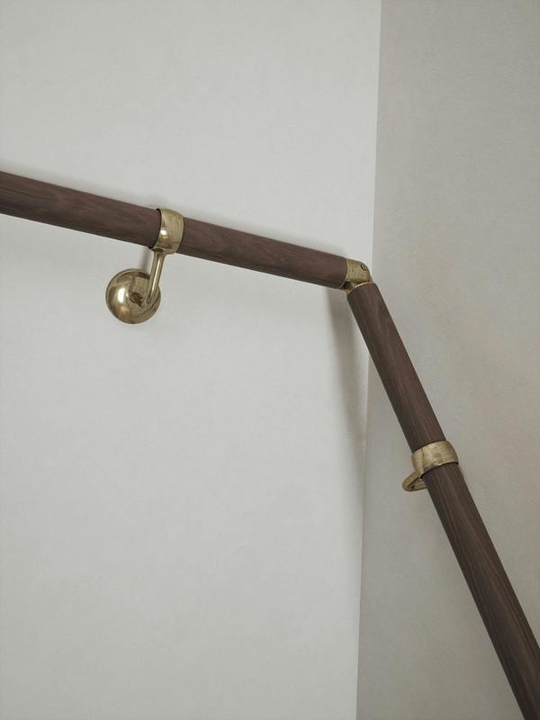 Handrails Direct Wroxall Ebony Double Winder Handrail