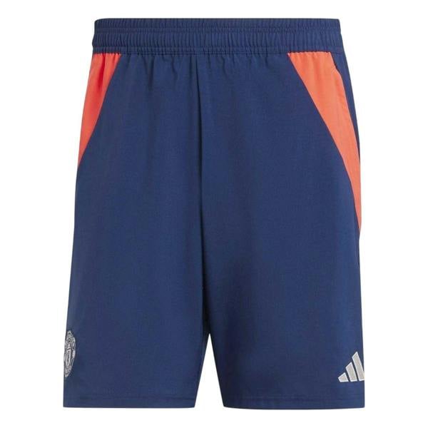 Adidas Mens Tiro 24 Manchester United FC Shorts - Indigo/Red - 