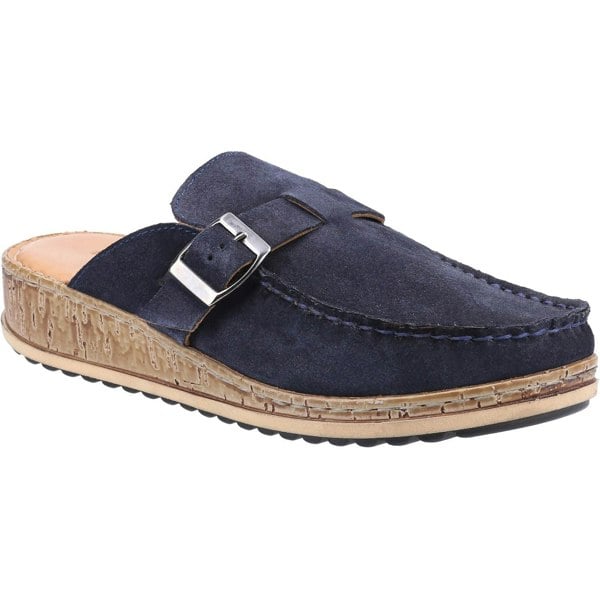 Hush Puppies Sorcha Mule Leather Women's Navy Suede Sandals