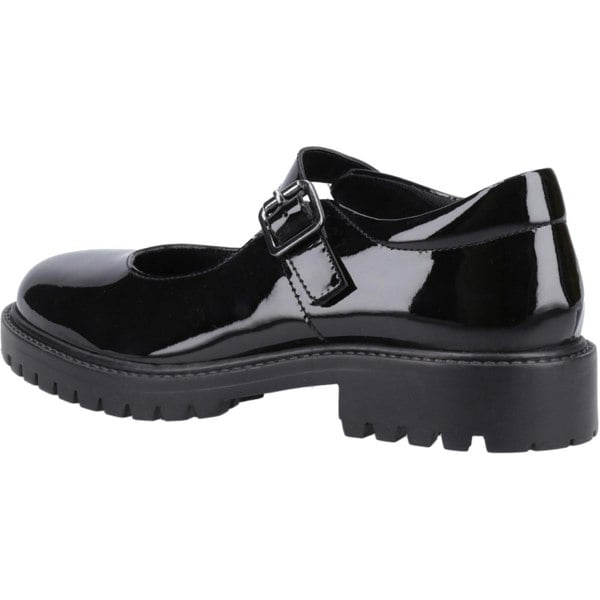 Hush Puppies Aurora Patent Senior Leather Girls's Black Shoes