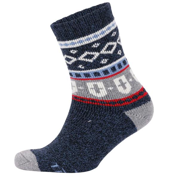 Trespass Unisex Adult Larsen Fair Isle Socks - Navy - 