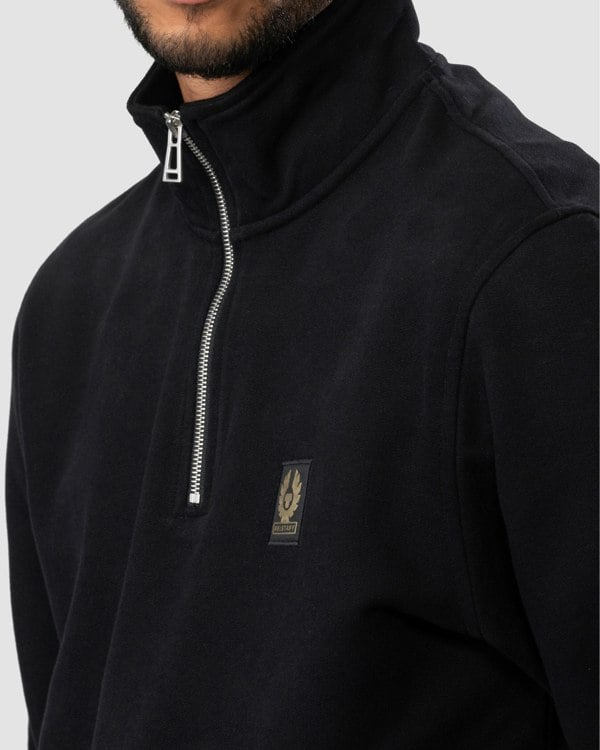 Belstaff Quarter Zip Sweatshirt - Black