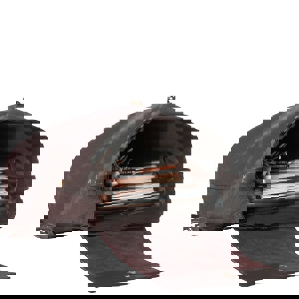 Assots London 'JERMYN' Classic Burgundy Full Grain Leather Flap-over Backpack