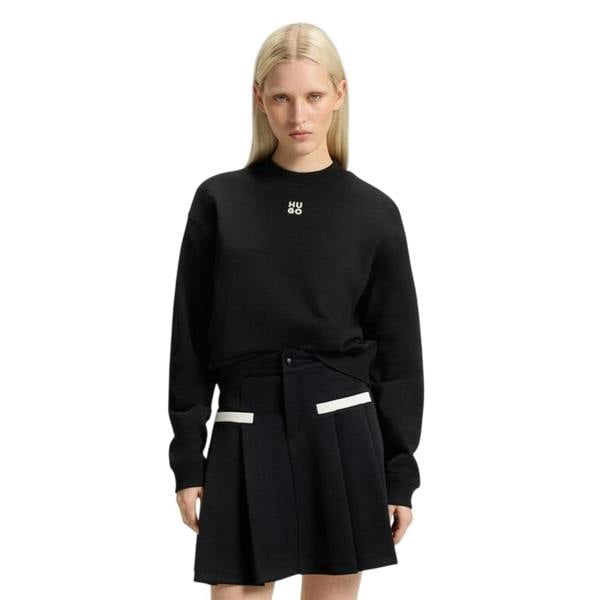 Hugo Womens/Ladies Logo Hoodie - Black - 