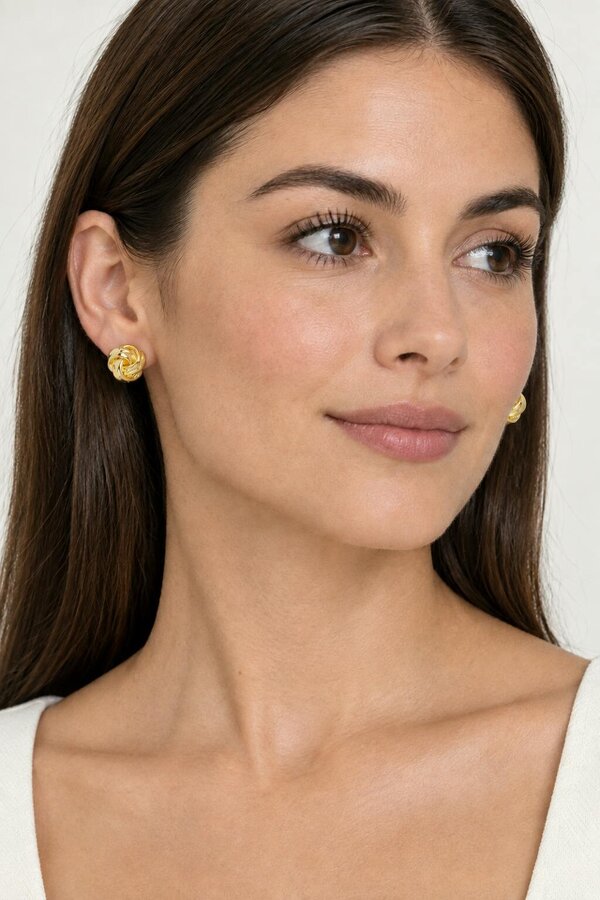 Cachet London Kelce Gold Clip On Earrings