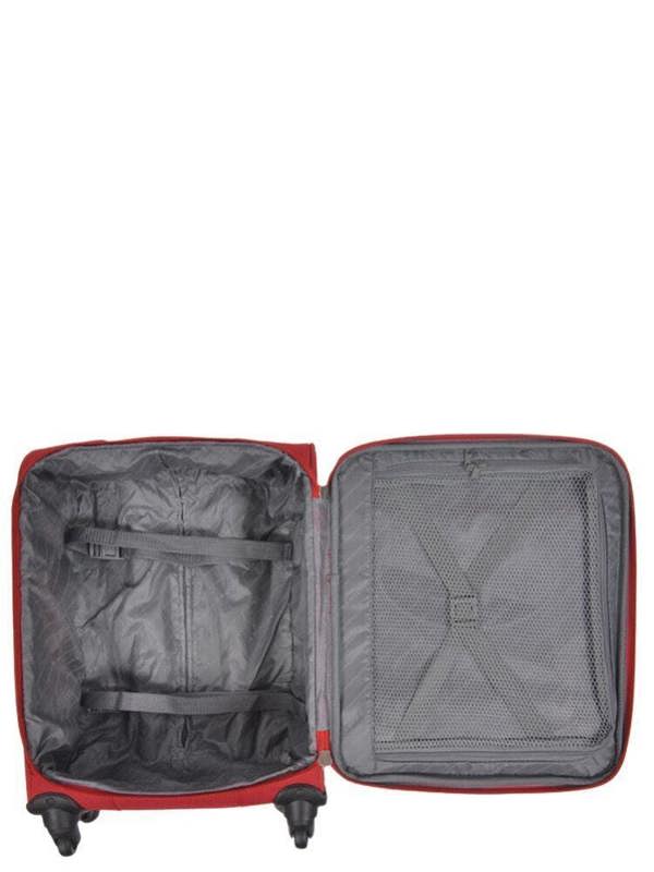 Snowball Lightweight Soft Casing Cabin Suitcase 8 Wheel Luggage Travel