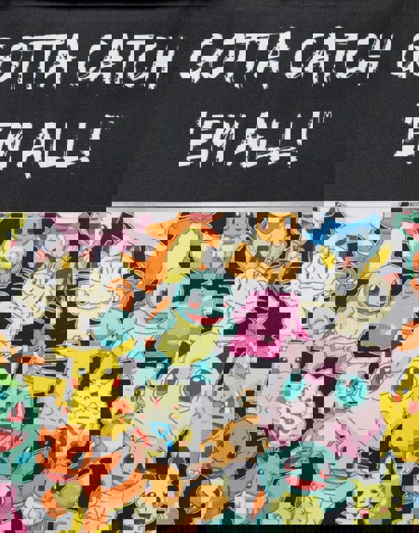 Pokemon Unisex Kids Black Character Zip Lunch Bag (One Size)