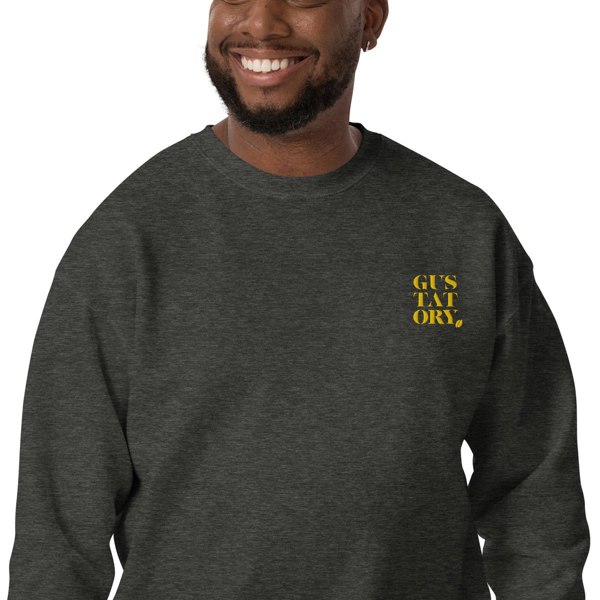 ANCHOR & CREW x GUSTATORY Coffee Over Bills Cotton Blend Embroidered Sweatshirt