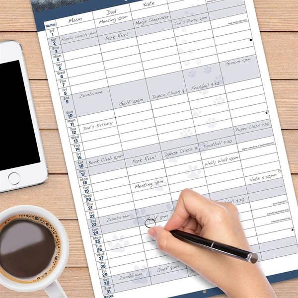 Cockapoo Family Organiser 2027, Family Planners, Month To View, Dogs, Gift