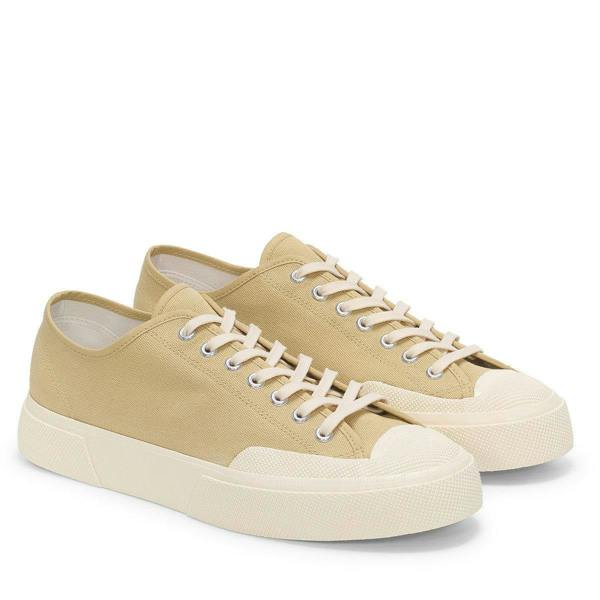 Superga Unisex Adult 2432 Works Cotton Canvas Low Cut Trainers - Beige/Off White - 