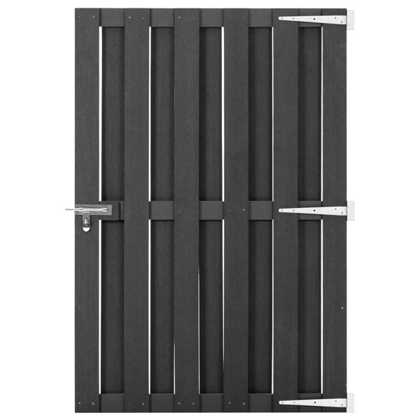 Berkfield Garden Gate WPC 100x150 cm Grey