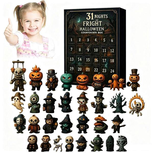 Leaper Highland Cattle Christmas Advent Calendar Surprise Box - Creepy Dolls