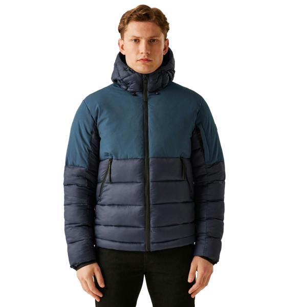 Regatta Mens Laurade Padded Jacket - Moonlight Denim/Navy - 