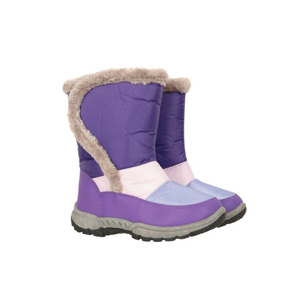 Mountain Warehouse Kids Caribou Adaptive Snow Boots - Lilac