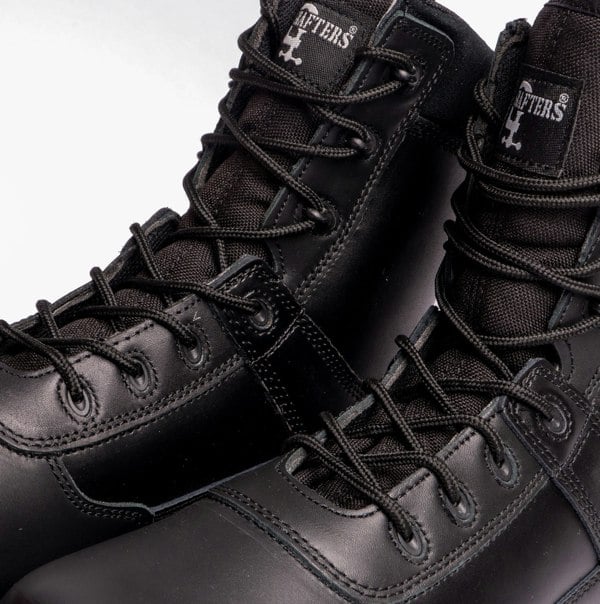 Grafters AMBUSH Unisex Waterproof Leather Work Boots Black