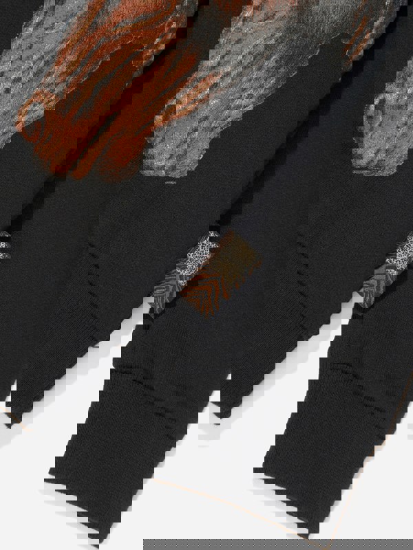 Roberto Cavalli Boys Horses Sweatshirt in Black