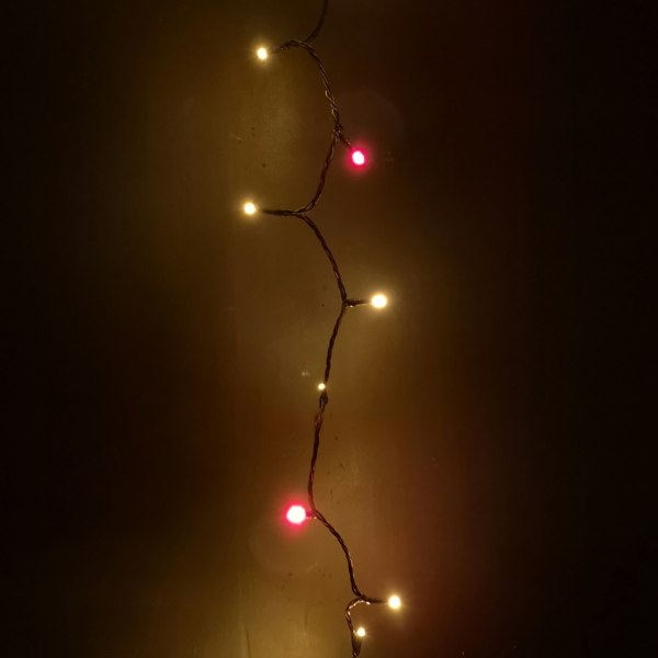 Samuel Alexander 720 LED 57.5m Premier SupaBrights Indoor Outdoor Christmas Multi Function Mains Operated String Lights with Timer in Red & Gold