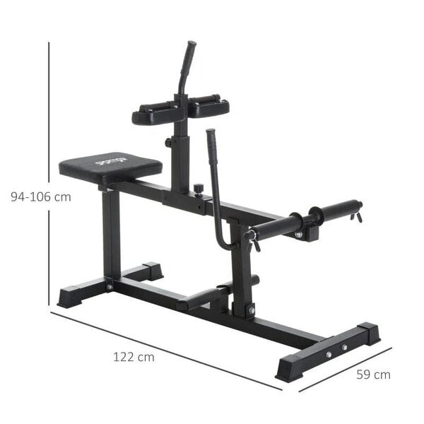 Seated Leg Extension Machine, Adjustable Leg Raise Machine and Curl Machine with Plate Loaded for Hip, Lower Body and Home Gym Workout
