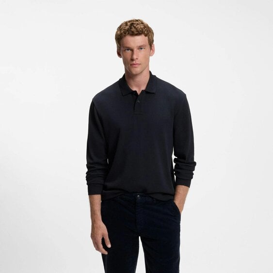 Boss Petempestolong 1 Waffle LS Polo