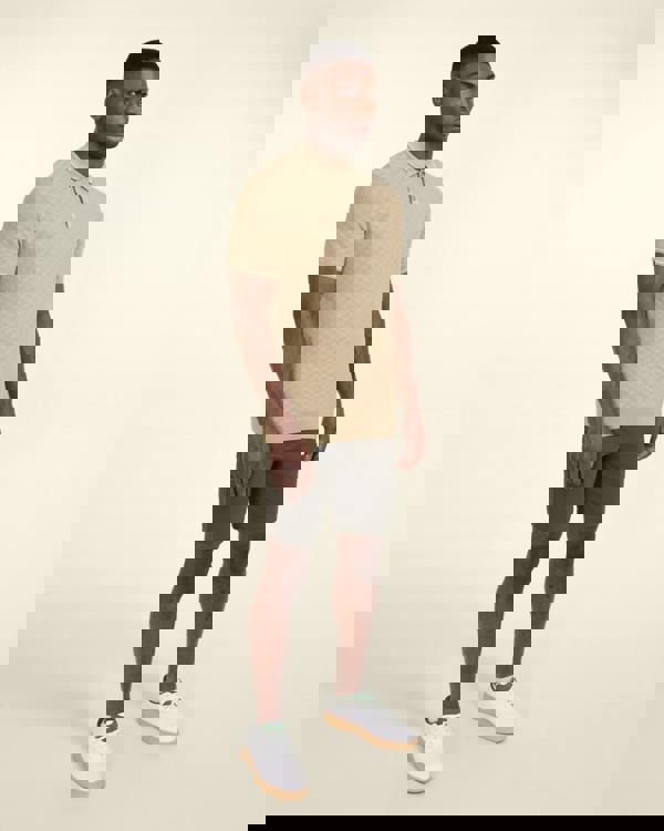 Larsson & Co Basket Weave Knitted Polo Shirt