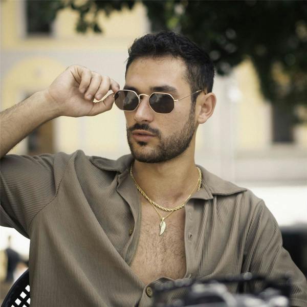 De-Gamme Retro Rectangle Polarized Sunglasses - Napoli