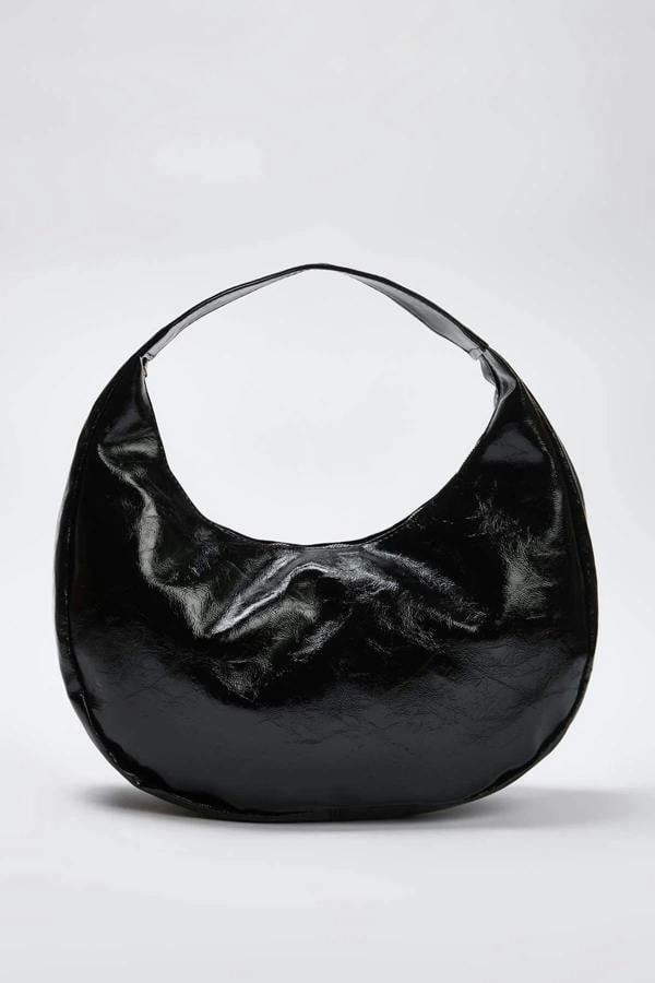 WOVCOR Suede Half Moon Women's Oval Shoulder Bag