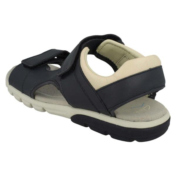 Clarks Boys Clarks Casual Strapped Sandals Rocco Wave