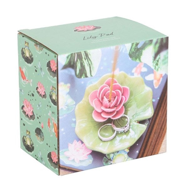 Serano Lily Pad Trinket Dish and Incense Stick Holder